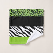 Empreinte de léopard, Zebra Print, Poster de anima (Gant de toilette)