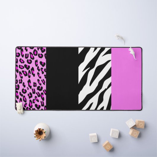 Empreinte de léopard, Zebra Print, Poster de anima (Tableau pour enfants)