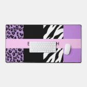 Empreinte de léopard, Zebra Print, Purple, Votre n (Clavier et souris)