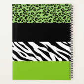 Empreinte de léopard, Zebra Print, Vert, Votre nom (Dos)