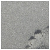 Empreinte de pas aux pieds nus dans le tissu de (Fermer)