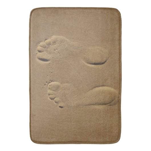 Empreinte de pas dans le tapis de bain de sable (devant Vertical)