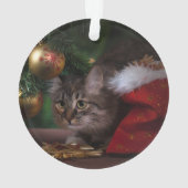 Empreinte de patte blanc Rose Gold Cat photo avec  (dos)