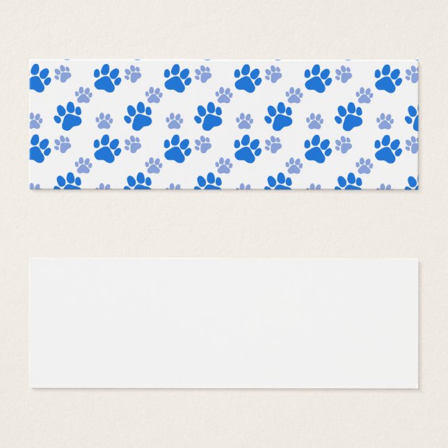 Empreinte de Patte de Chien Bleu Simple Amoureux d (Devant & derrière)