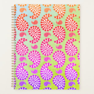 Empreinte de patte de chien coloré Paisley Style V
