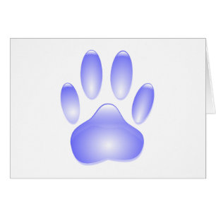 Empreinte de patte de chien de verre