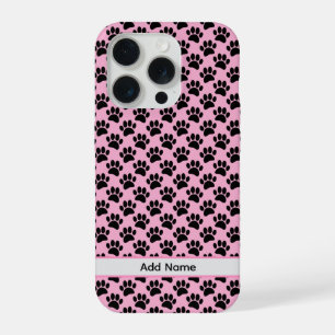Empreinte de Patte de Chien Minuscule en Noir et R
