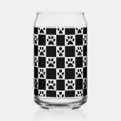 Empreinte de patte de chien noir personnalisé À da (Gauche)