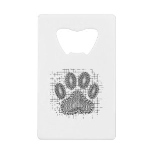 Empreinte de patte de chien tribal sur Arrière - p