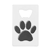 Empreinte de patte de chiot rayé noir et blanc (Devant)