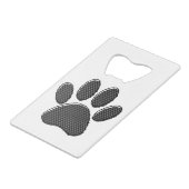 Empreinte de patte de chiot rayé noir et blanc (Devant Angle)