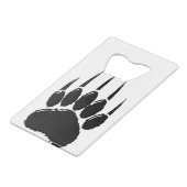 Empreinte de patte de l'ours noir brillant (Dos Angle)