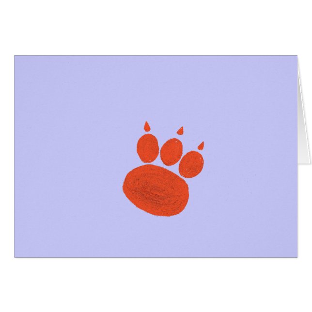 Empreinte de patte de marchette pour animaux domes (Devant horizontal)