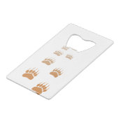 Empreinte de patte d'ours grizzli dégradé (Devant Angle)