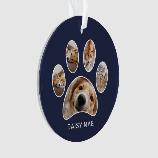 Empreinte de patte mignon Nom de l'animal de compa (devant)