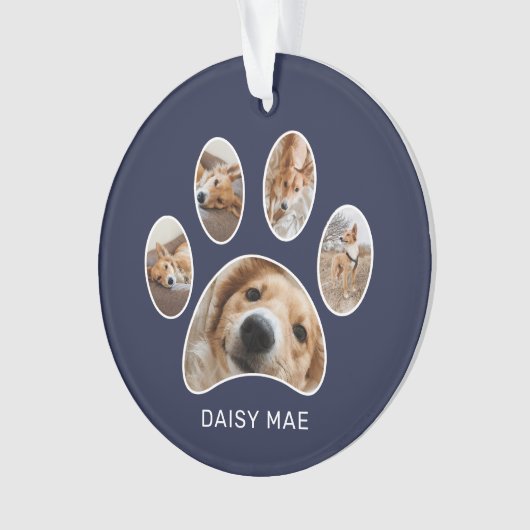 Empreinte de patte mignon Nom de l'animal de compa (devant)