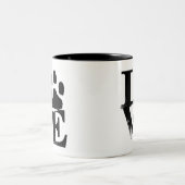 Empreinte de patte Mug (Centre)