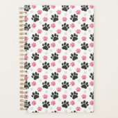 Empreinte de patte noire rose pour propriétaire de (Devant)