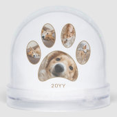 Empreinte de patte personnalisé Nom de l'animal de (Arrière)