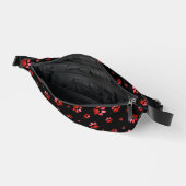 Empreinte de patte scintillement rouge paillettes (Ouvrir)