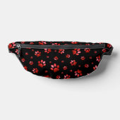 Empreinte de patte scintillement rouge paillettes (Poser)
