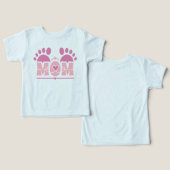 Empreinte de pied de MAMAN cœur (Design Recto & Verso)