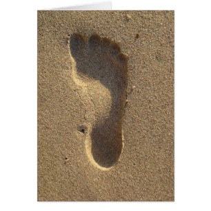 Empreinte de sable de plage