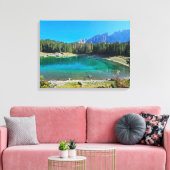 Empreinte de toile vue lac Carezza (Insitu(Salon))