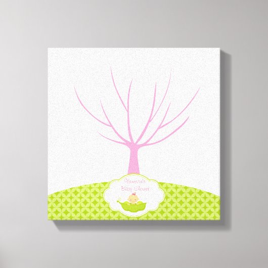 Empreinte digitale Arbre Baby shower Livre d'or Pe (Recto)