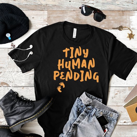 Empreinte digitale orangée T-shirt humoristique