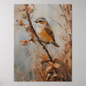 Empreinte d'oiseau, Art mural imprimable d'automne (Devant)