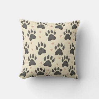 empreinte du chat coussin coussin