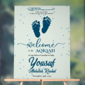 Empreinte Enfant nouveau-né garçon musulman Aqiqah (Neutre)