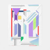 Empreinte géométrique Art Couverture polaire (Devant)