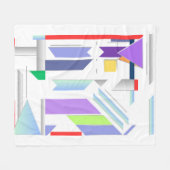 Empreinte géométrique Art Couverture polaire (Devant (Horizontal))