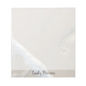 Empreinte Personnalisée dans le sable Bloc-notes (Devant)