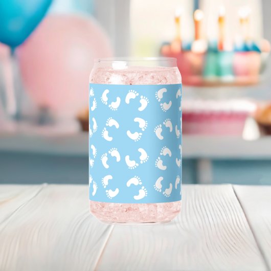 Empreintes bébé, Pied bébé, Marches, Bleu, Garçon (Insitu (Baby Shower))
