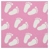Empreintes bébé roses tissu motif do-it-yourself t (Échantillon)