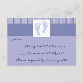 Empreintes bébé RSVP - Bleu
