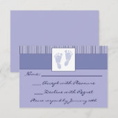 Empreintes bébé RSVP - Bleu (Devant / Derrière)