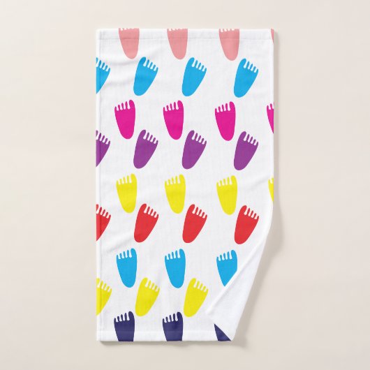 Empreintes colorées (Serviette à main)