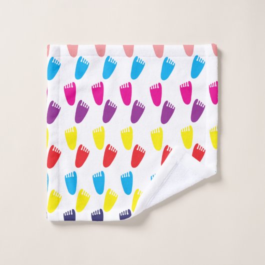 Empreintes colorées (Gant de toilette)