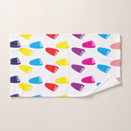 Empreintes colorées (Serviette à main)