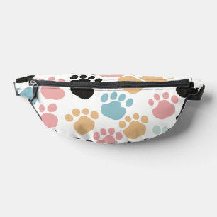 Empreintes d'animaux pastel colorées et ludiques