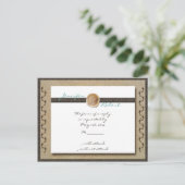 Empreintes dans la carte postale Sand RSVP (Debout devant)