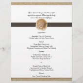 Empreintes dans le menu Mariage Sable (Devant)