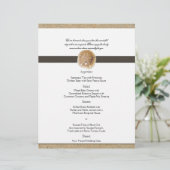 Empreintes dans le menu Mariage Sable (Debout devant)