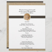 Empreintes dans le menu Mariage Sable (Devant / Derrière)