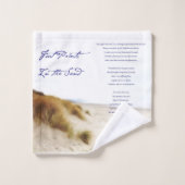 empreintes dans le sable (Gant de toilette)