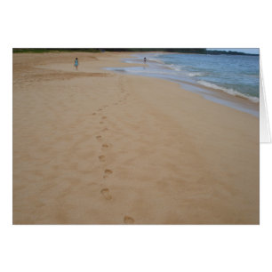 Empreintes dans le sable